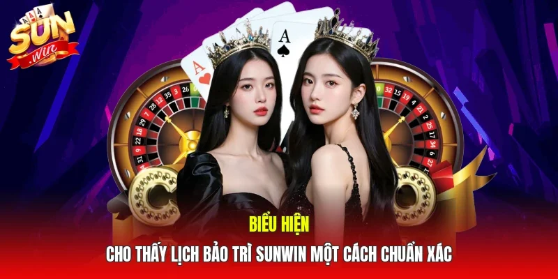 Biểu hiện cho thấy lịch bảo trì SUNWIN một cách chuẩn xác